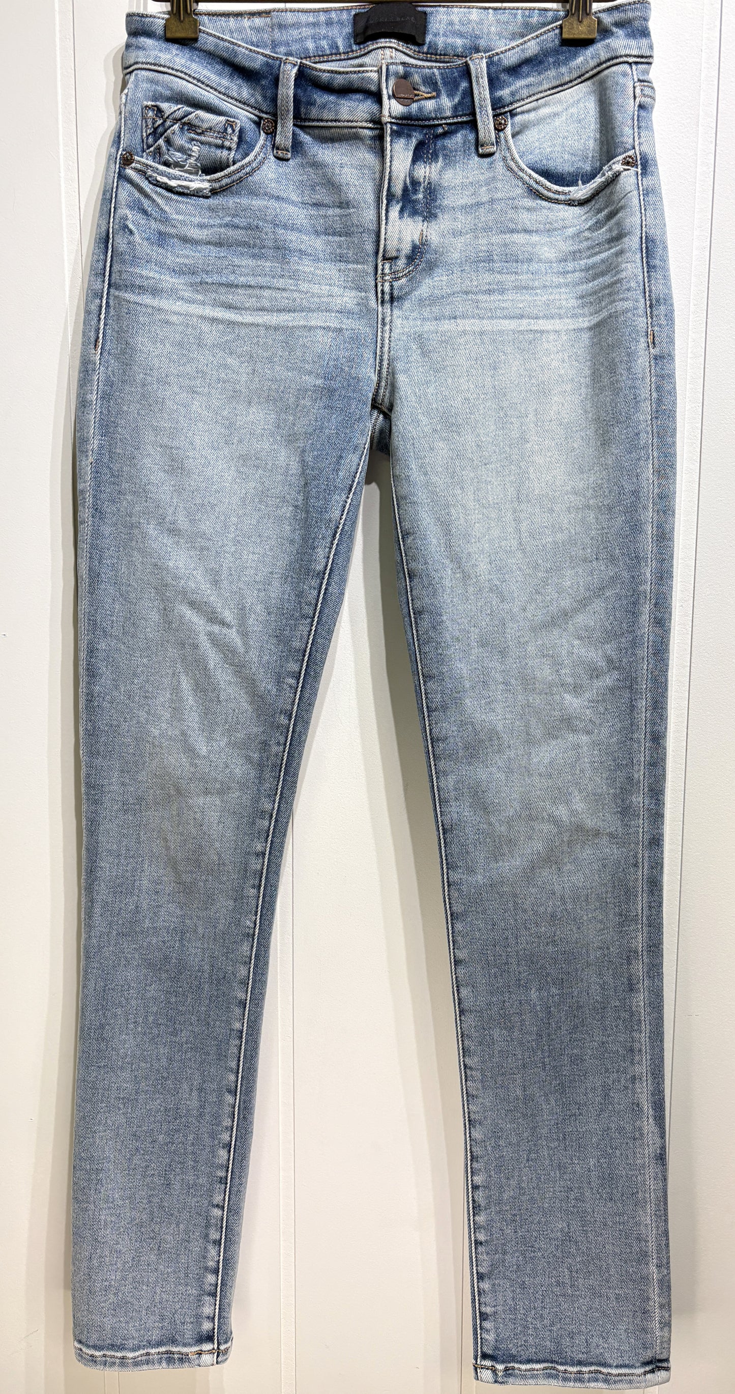Buckle Black Skinny Denim Jeans