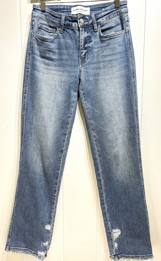 Flying Monkey Fringe Hem Jeans