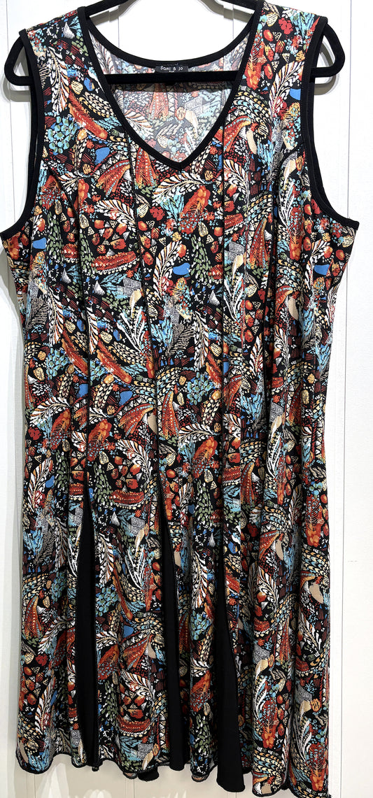 Sami & Jo Feather Print Dress