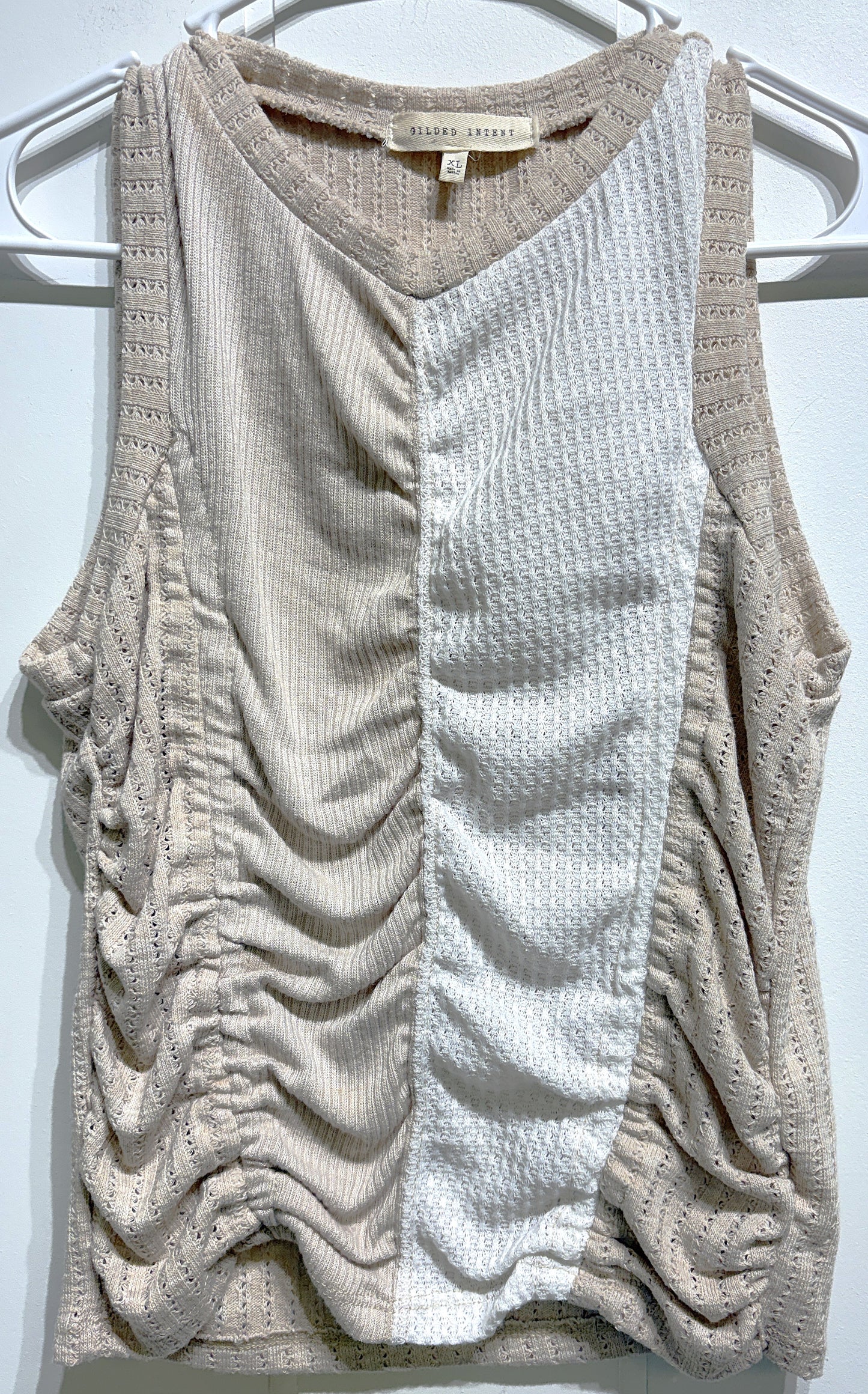 Gilded Intent Waffle-knit Tank