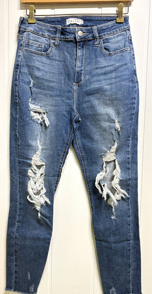 Cello Distressed Denim Jeans