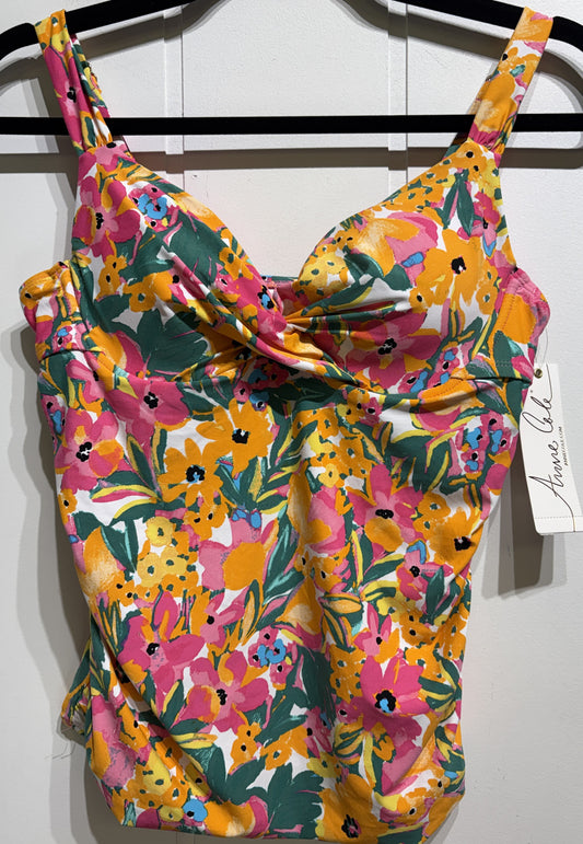 Anne Cole Floral Swim Top