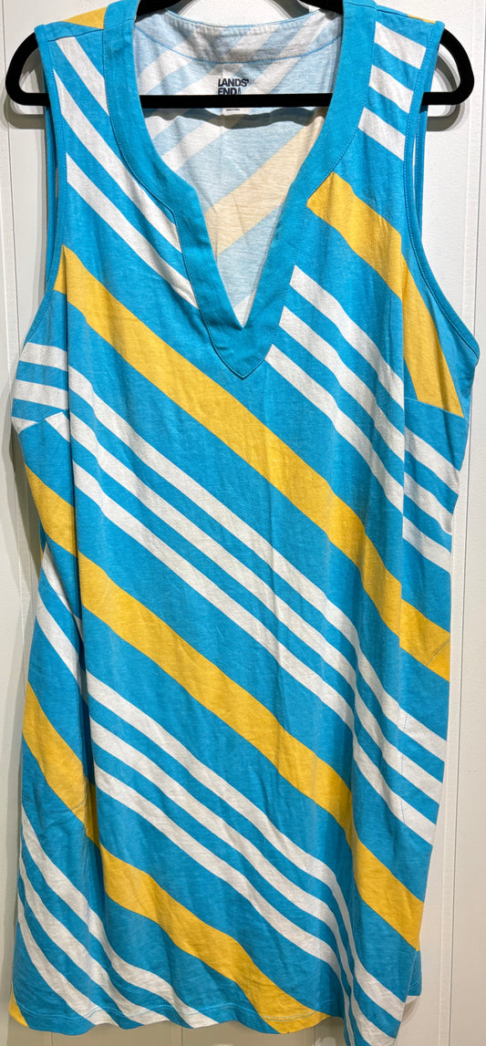 Lands'End Knit Stripe Dress