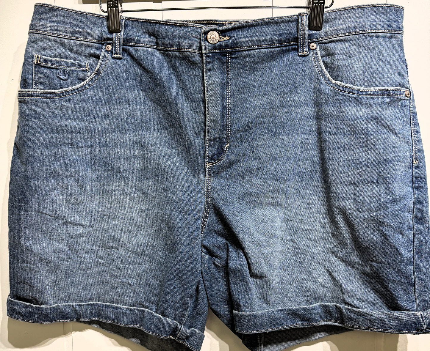 All-Around Slimming Denim Shorts