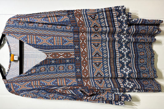 Ruby Rd. Aztec Knit Top