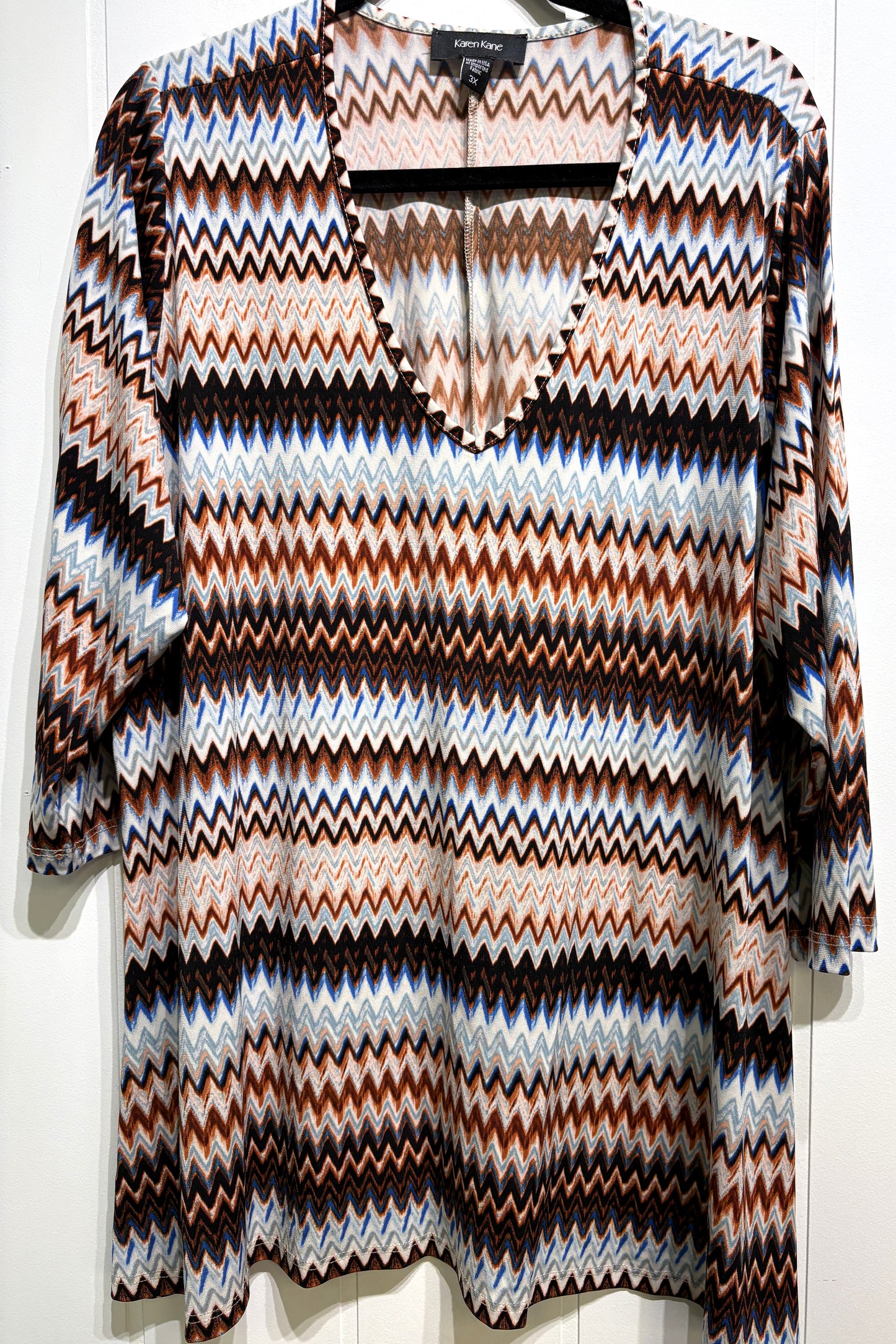 Karen Kane Abstract Print Tops