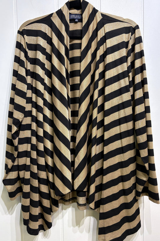 Jones New York Open Stripe Cardigan