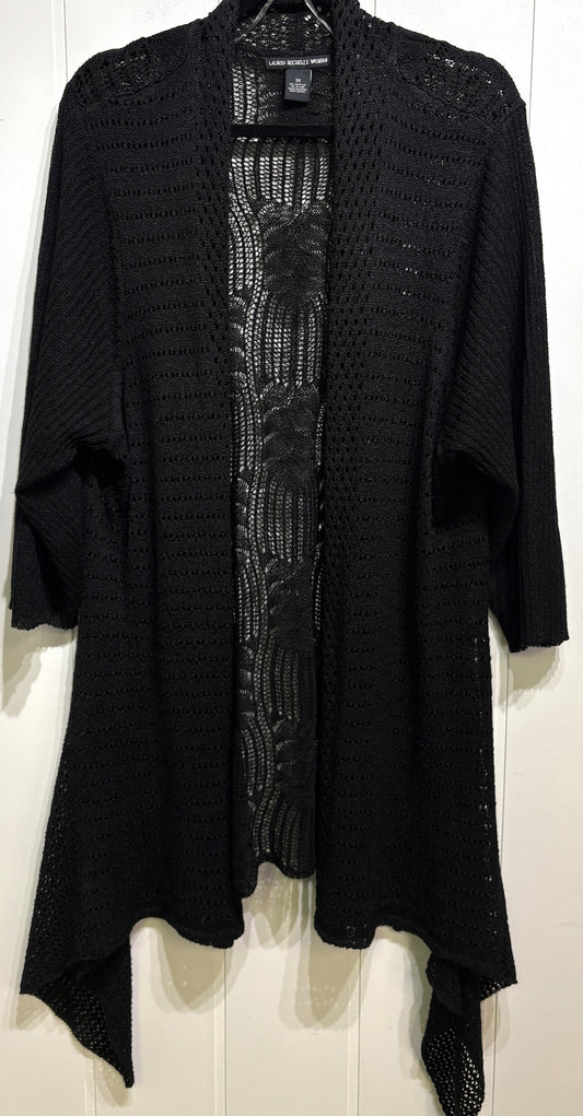 Crochet Open-front Cardigan