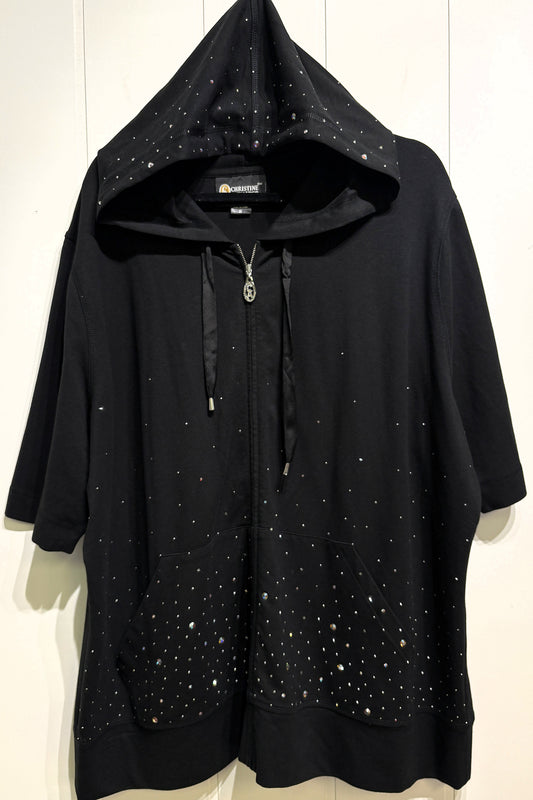 Christine Alexander Bedazzled Hoodie