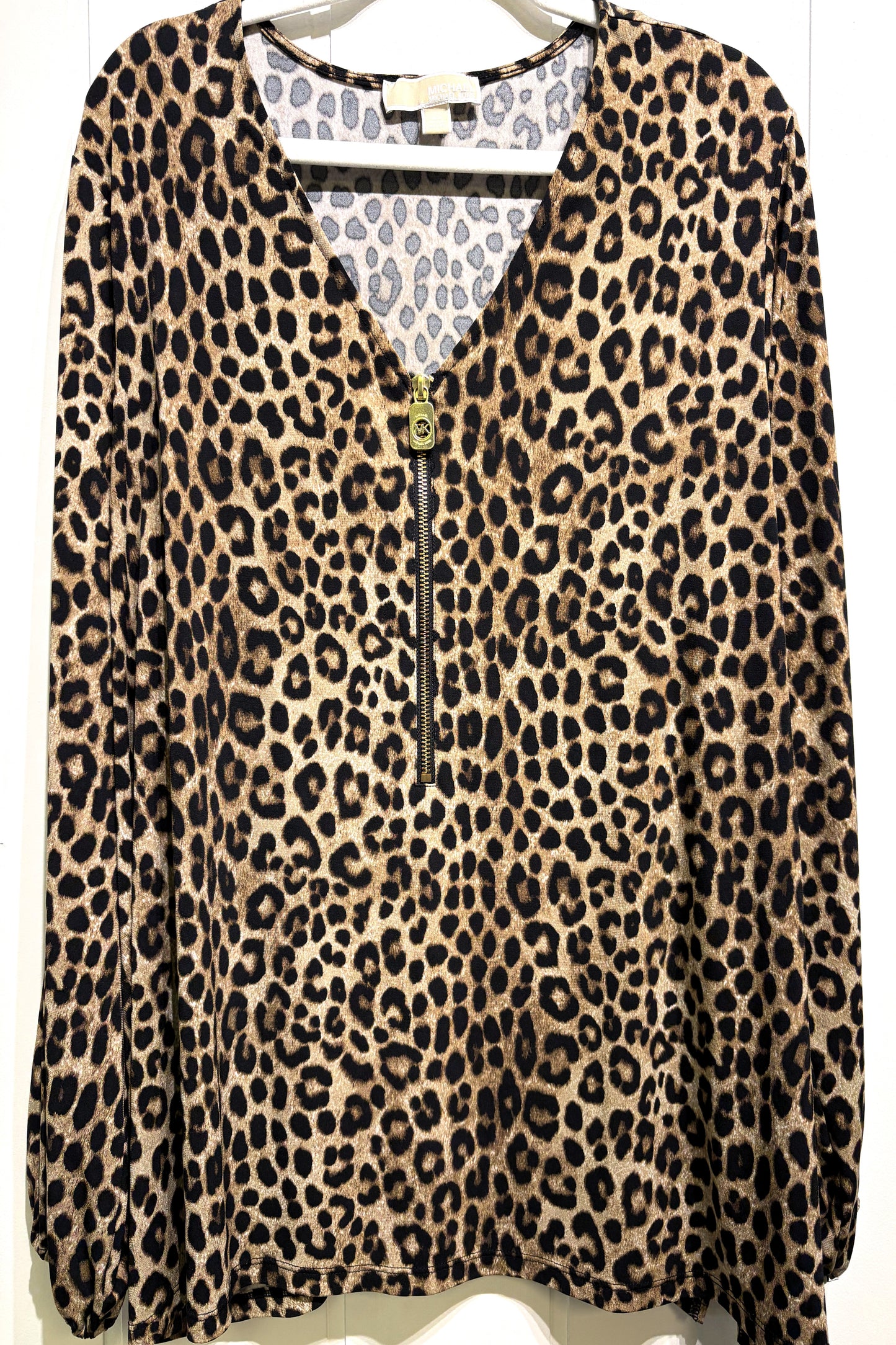 Michael Kors Leopard Print Blouse