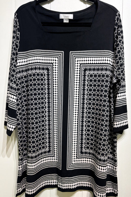 Cj Banks Geometric Tunic Top