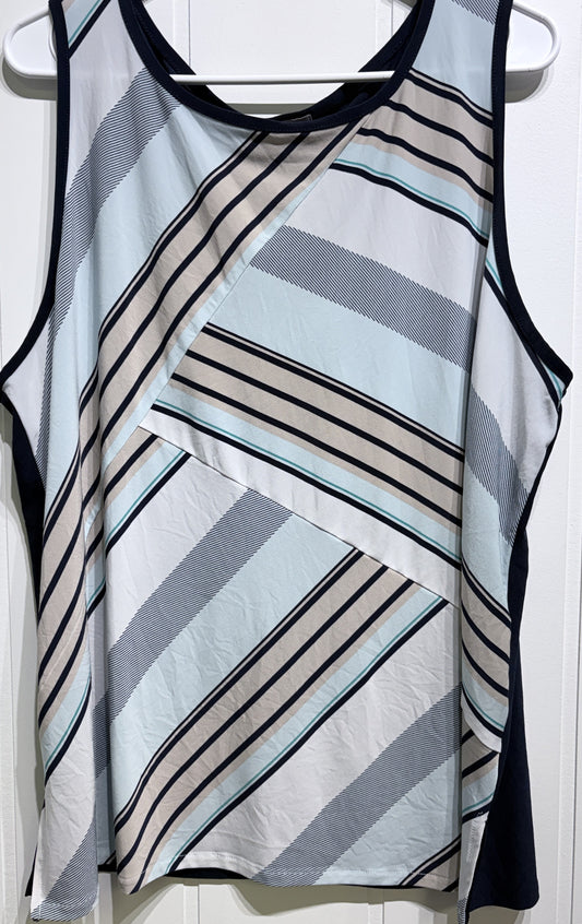 Roz & Ali Stripe Tank Blouse