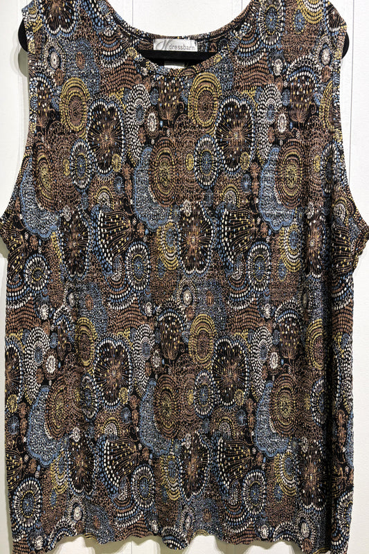 Dressbarn Sleeveless Textured Blouse