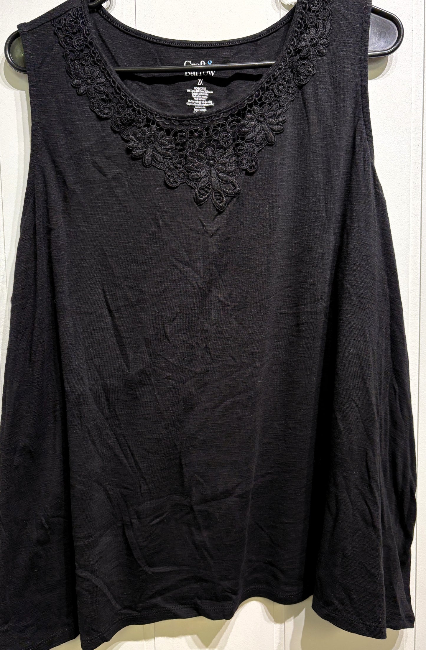 Croft & Barrow Embroidered Tank