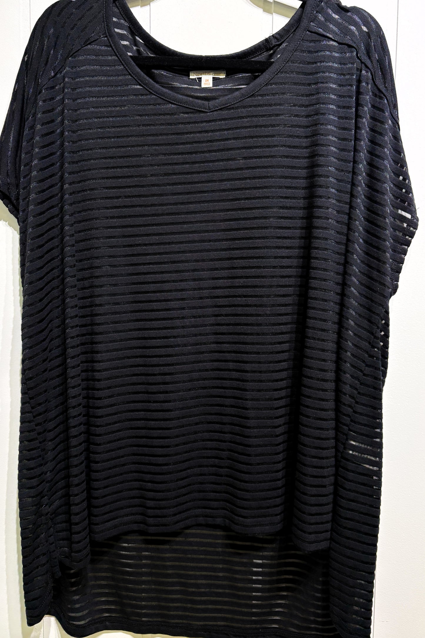 North Crest Sheer Striped Blouse