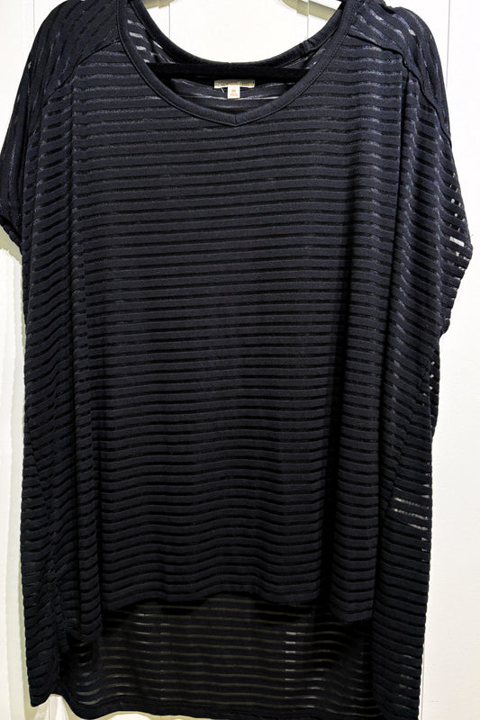 North Crest Sheer Striped Blouse