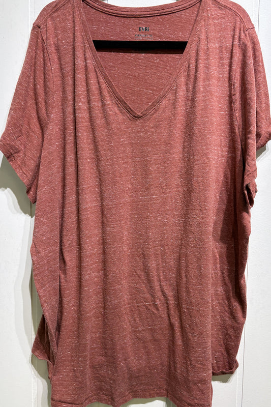 EVRI V-cut Speckled Tee