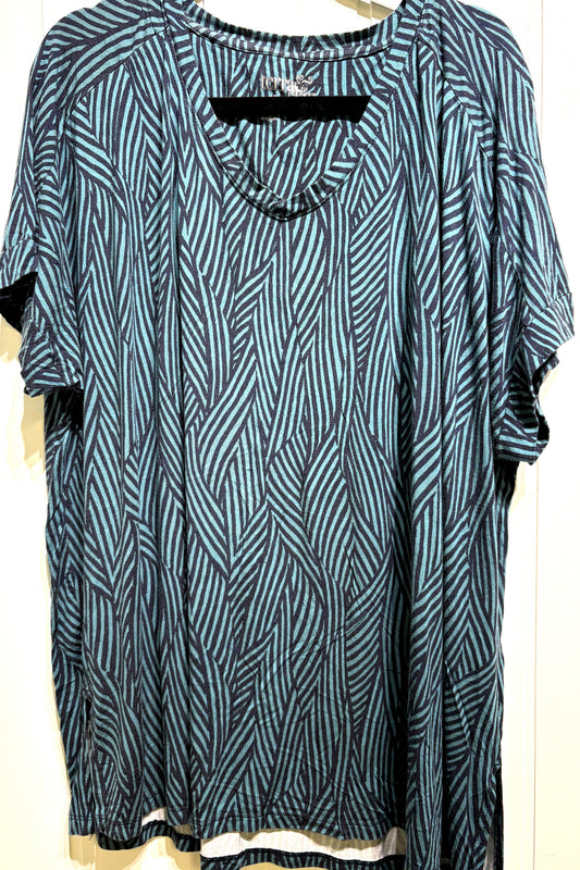 Terra & Sky Wavy Stripe Tee