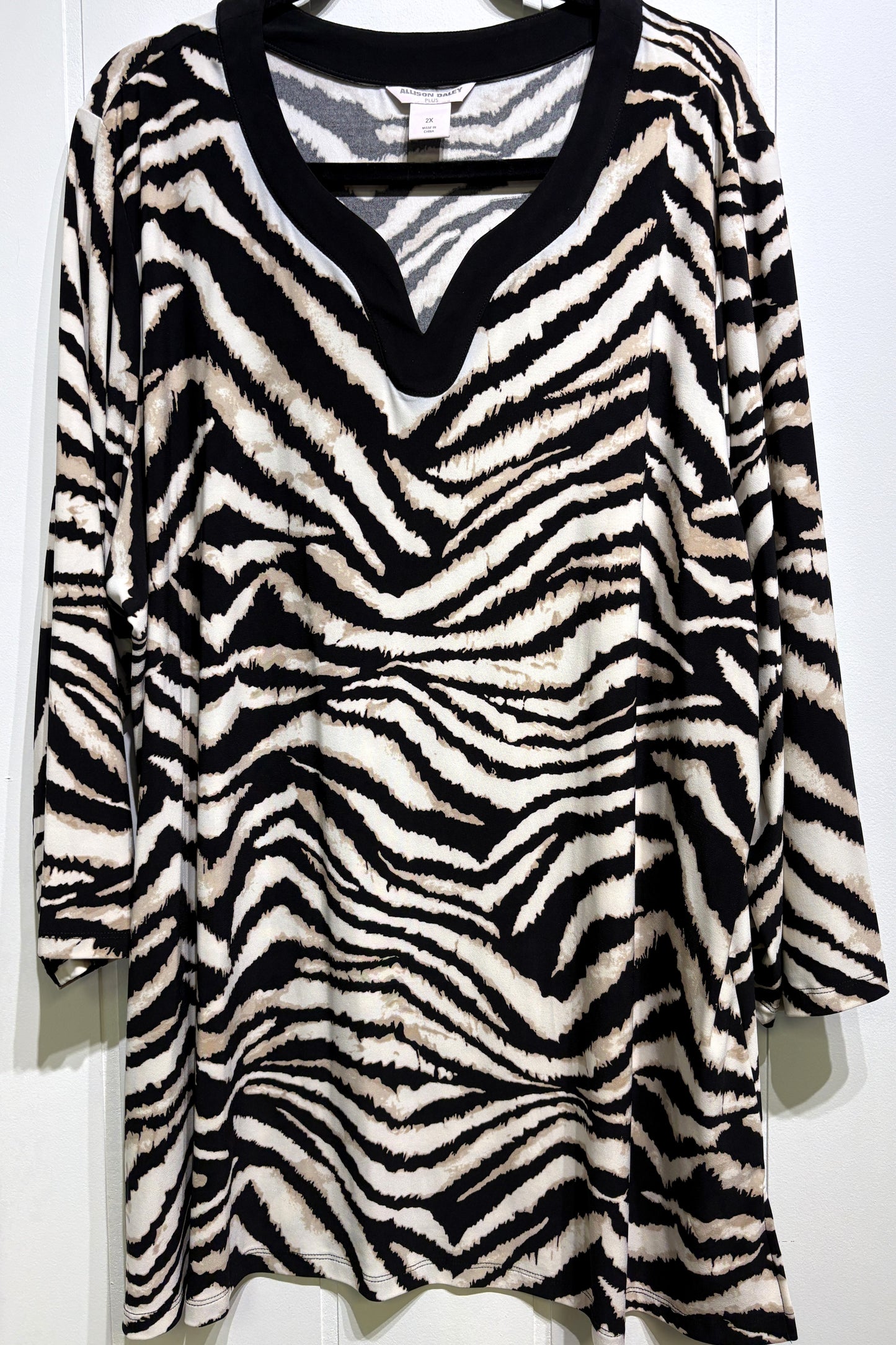 Allison Daley Zebra Blouse
