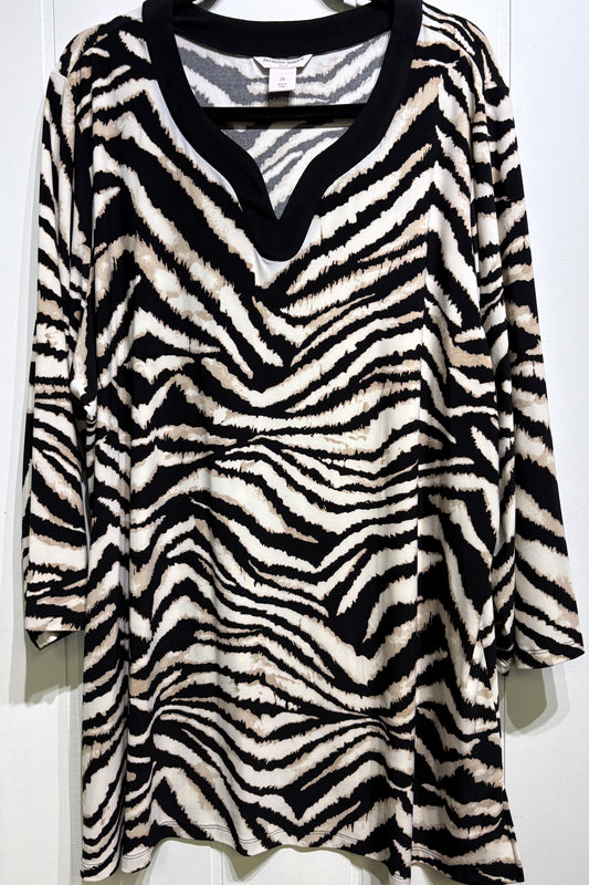 Allison Daley Zebra Blouse