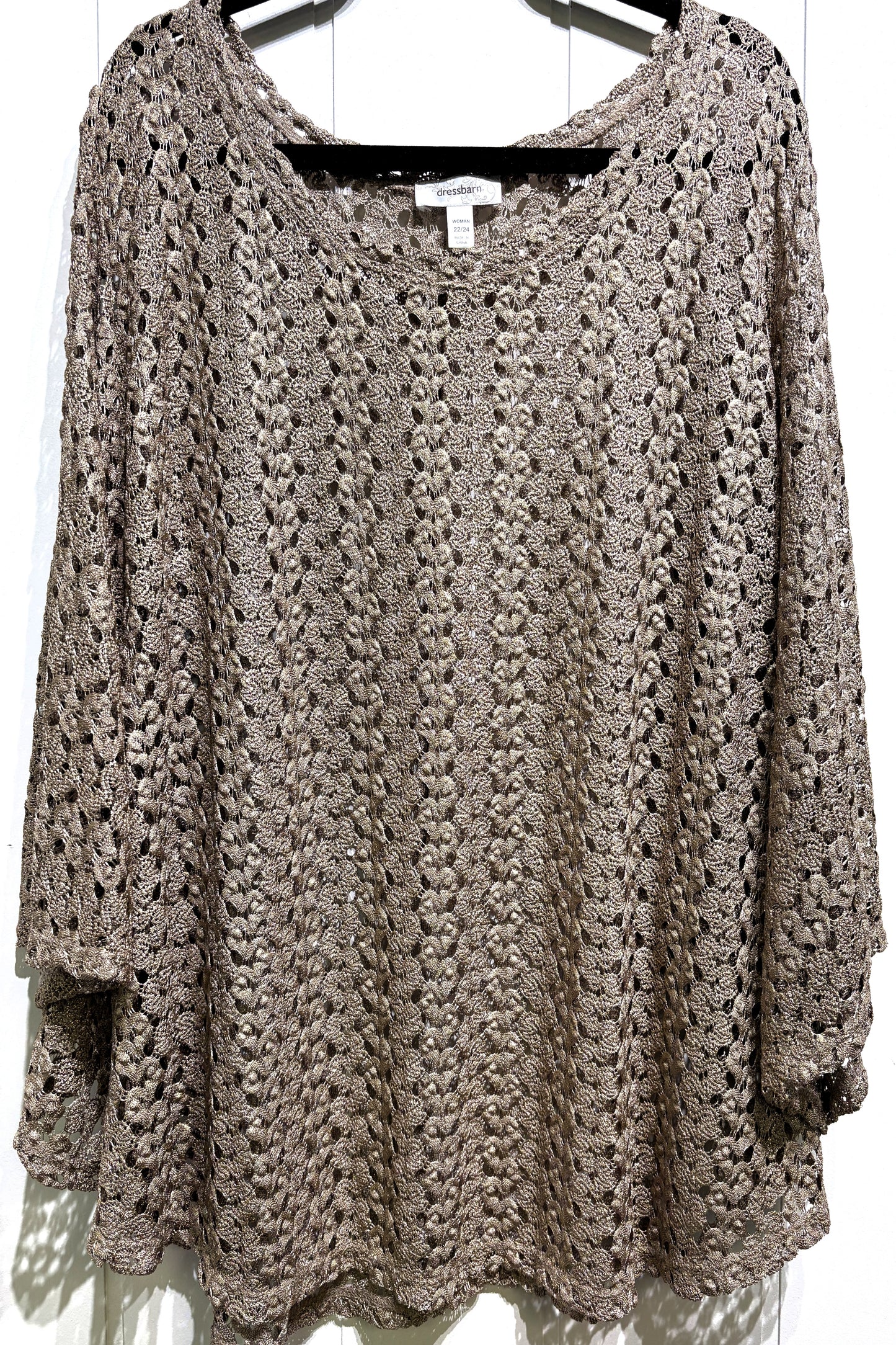 Crochet Overlay Dressbarn Top