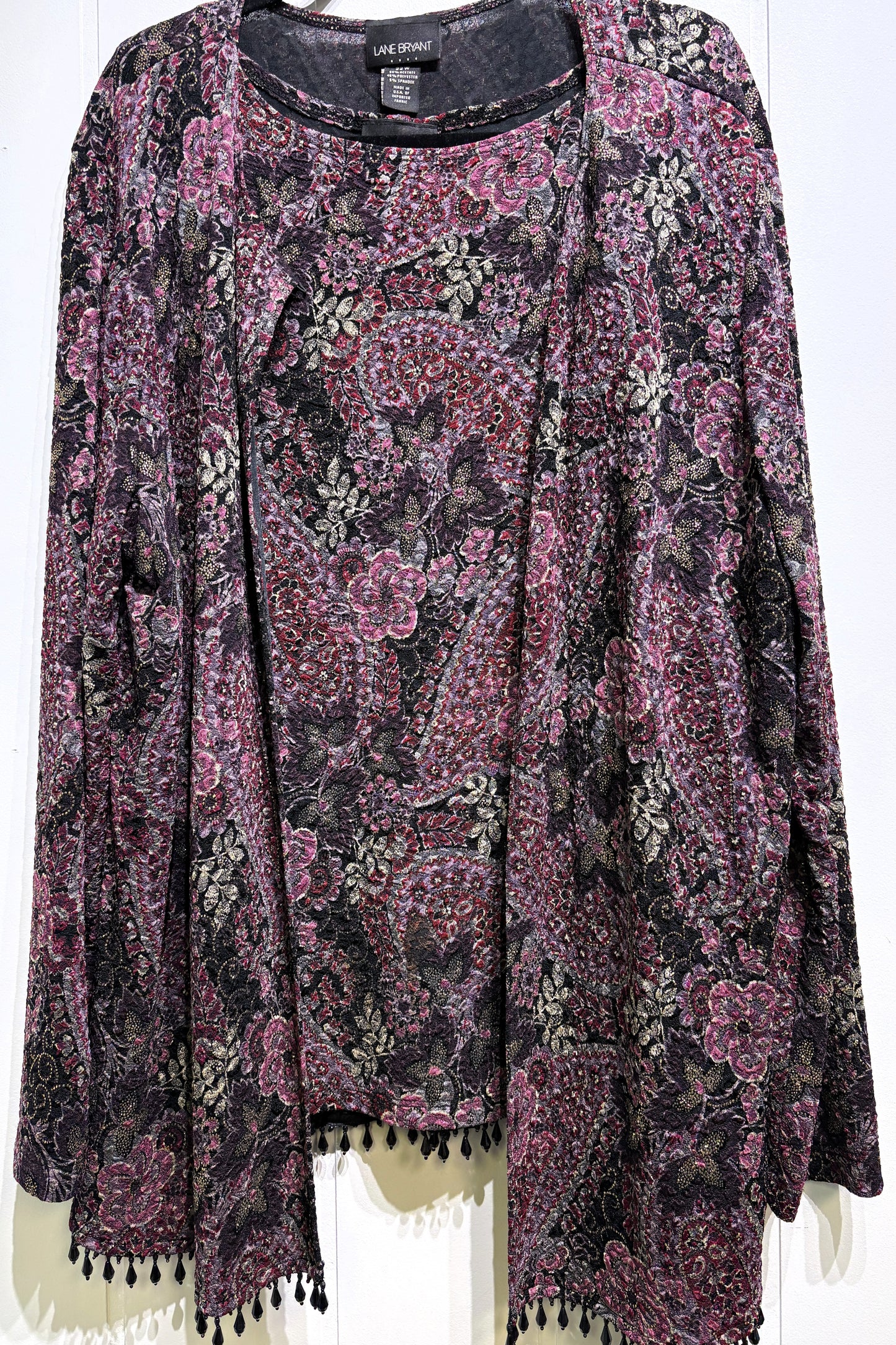 Lane Bryant 2pc Shall/Blouse