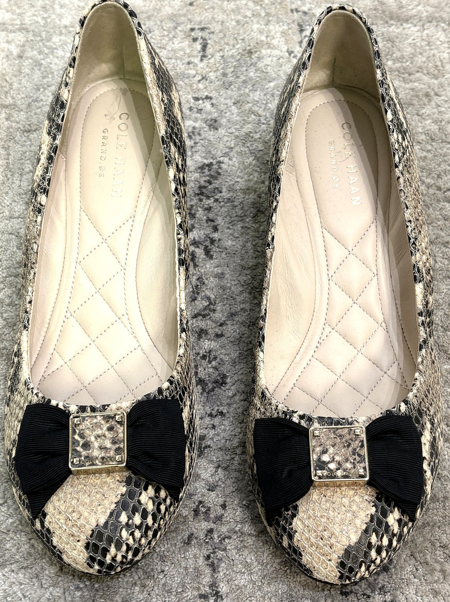 Cole Haan Snake Bow Wedges