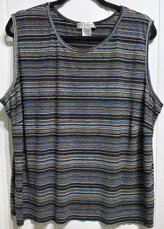 Dressbarn Sleeveless Stripe Blouse