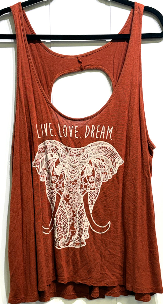 Live Love Dream Open Back Tank