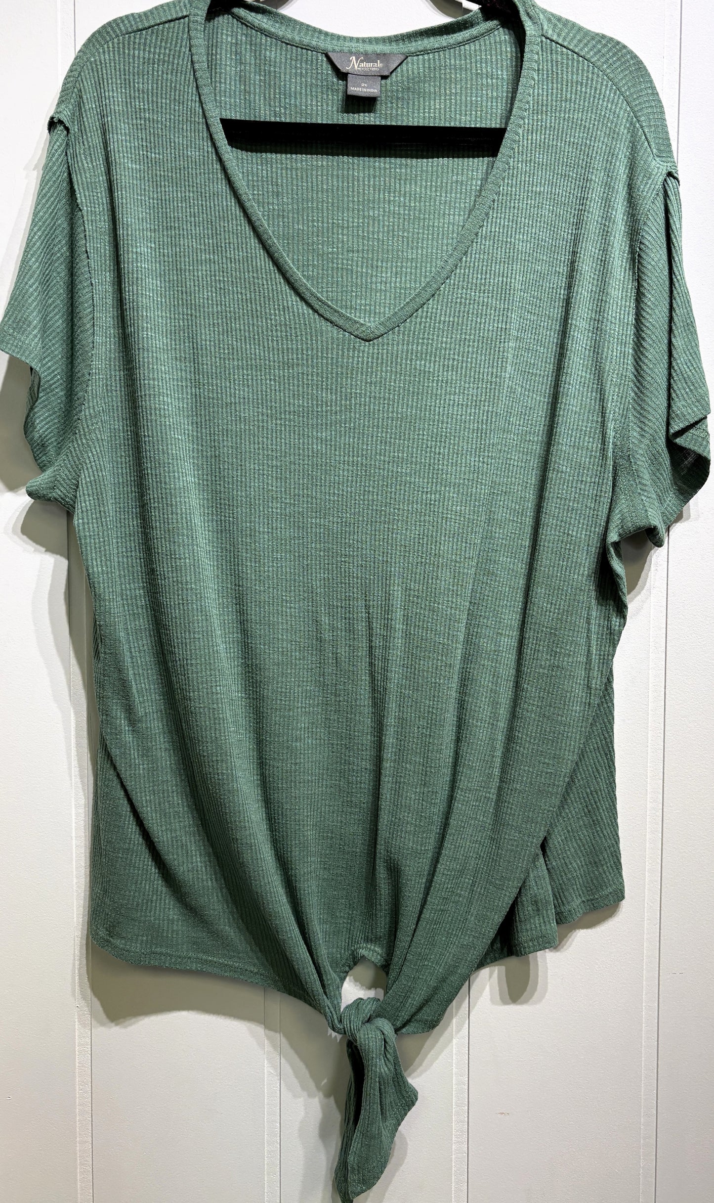 Natural Reflections Front Tie Tee
