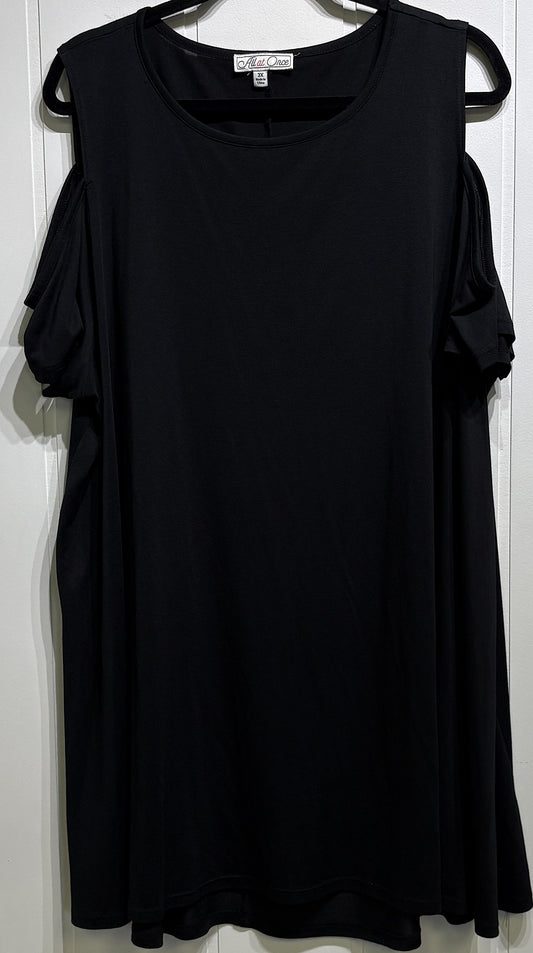 All At Once Off Shoulder Tunic Dress
