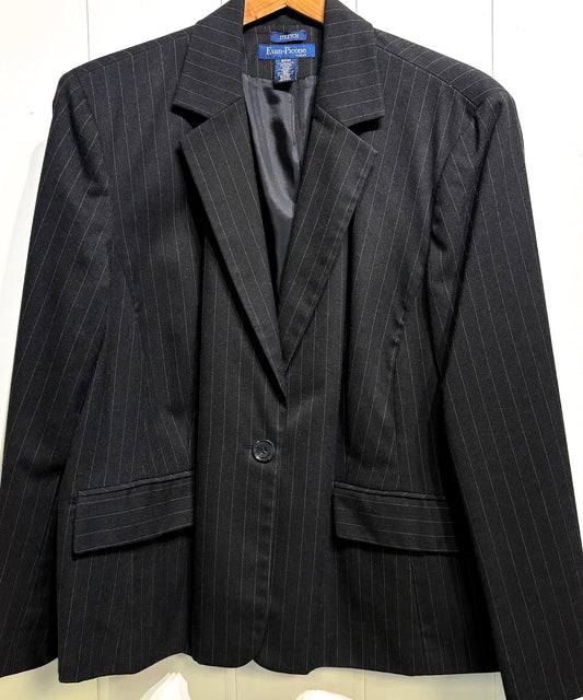 Evan-Picone Pinstripe Blazer