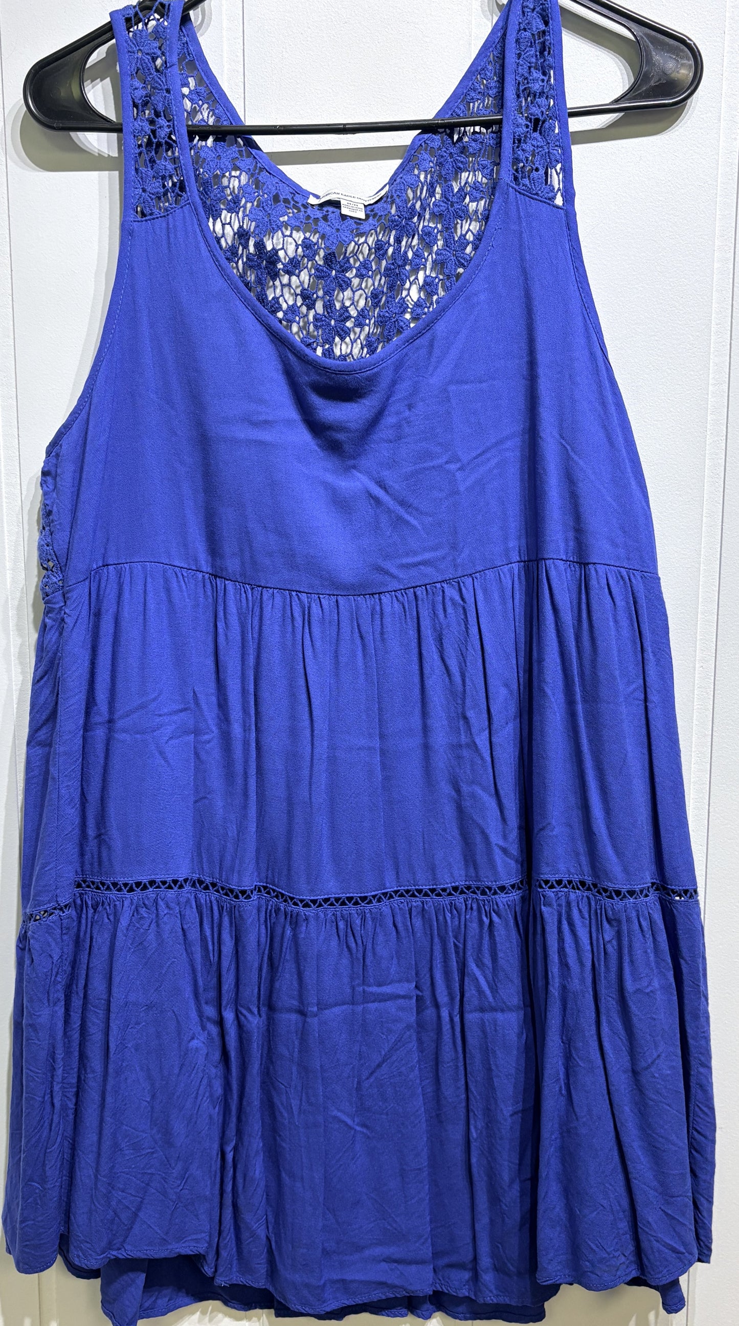 AE Baby-doll Lace Back Mini Dress