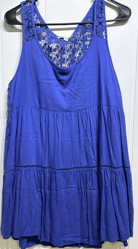 AE Baby-doll Lace Back Mini Dress
