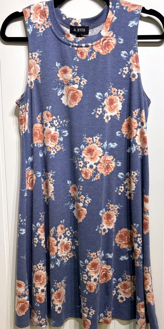 A. Byer Floral Knit Dress