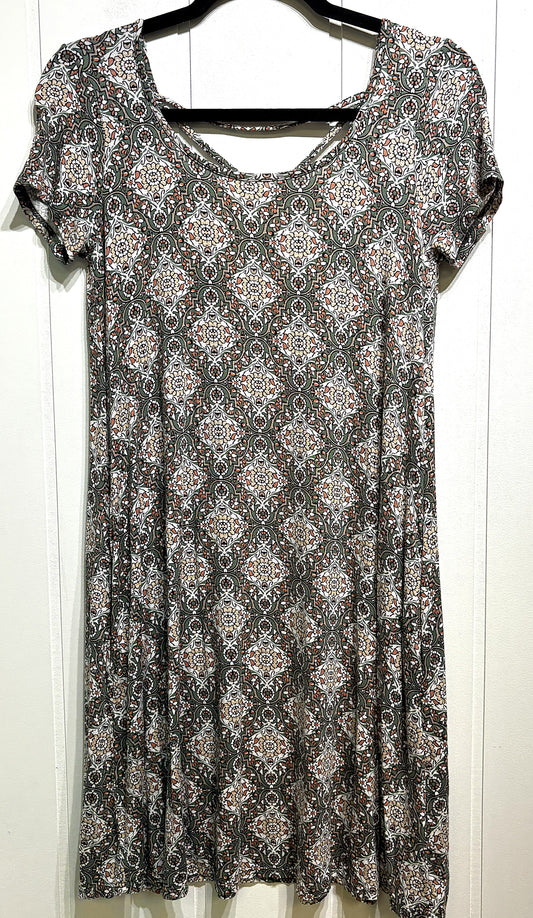 Nine Britton Geo Print Sun Dress