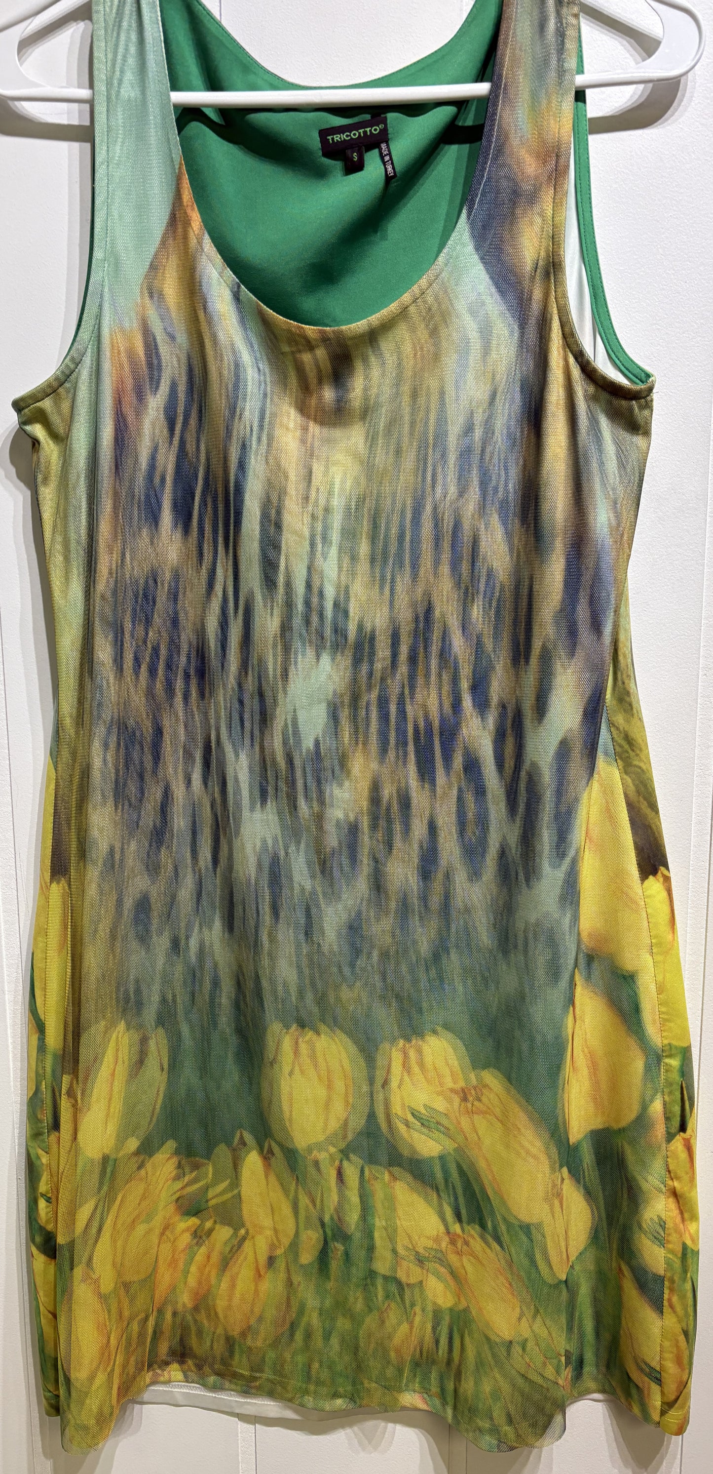 Tricotto Dress w/Tulip Mesh Overlay