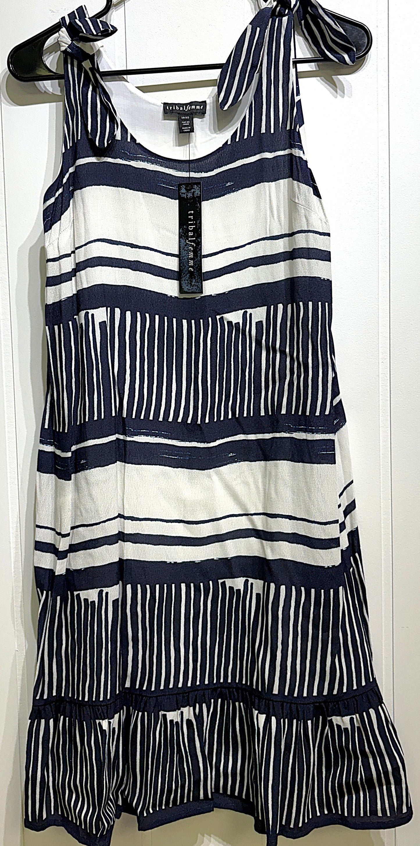 Tribal Femme Dress w/Shoulder Ties