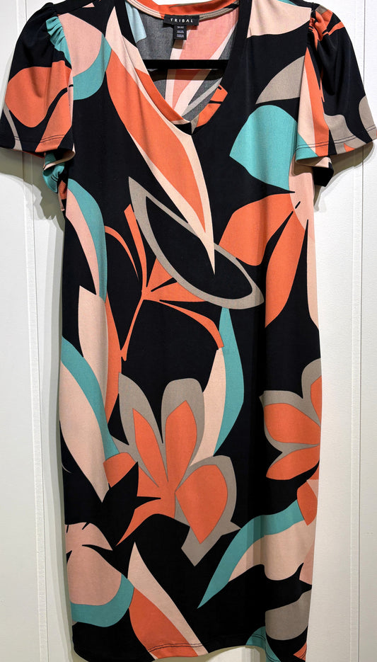 Tribal Flwr Sundress w/Pockets