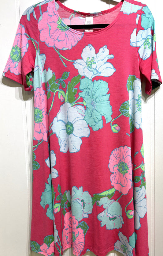 Flower Print Sundress w/Pockets