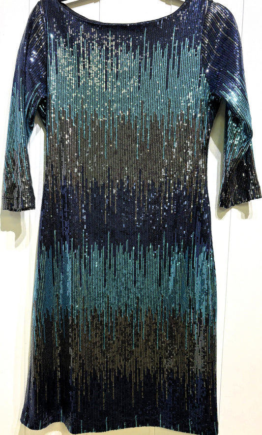 Karen Kane LS Sequin Dress