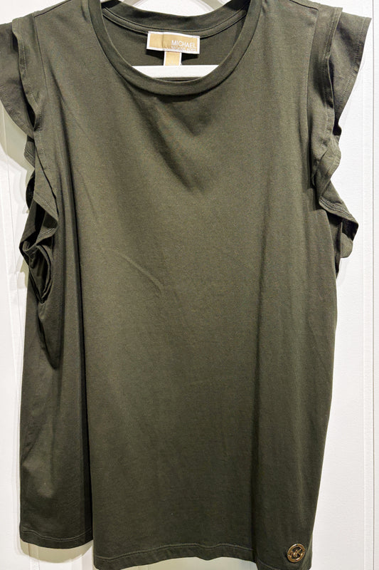 Michael Kors Ruffle Sleeve Top
