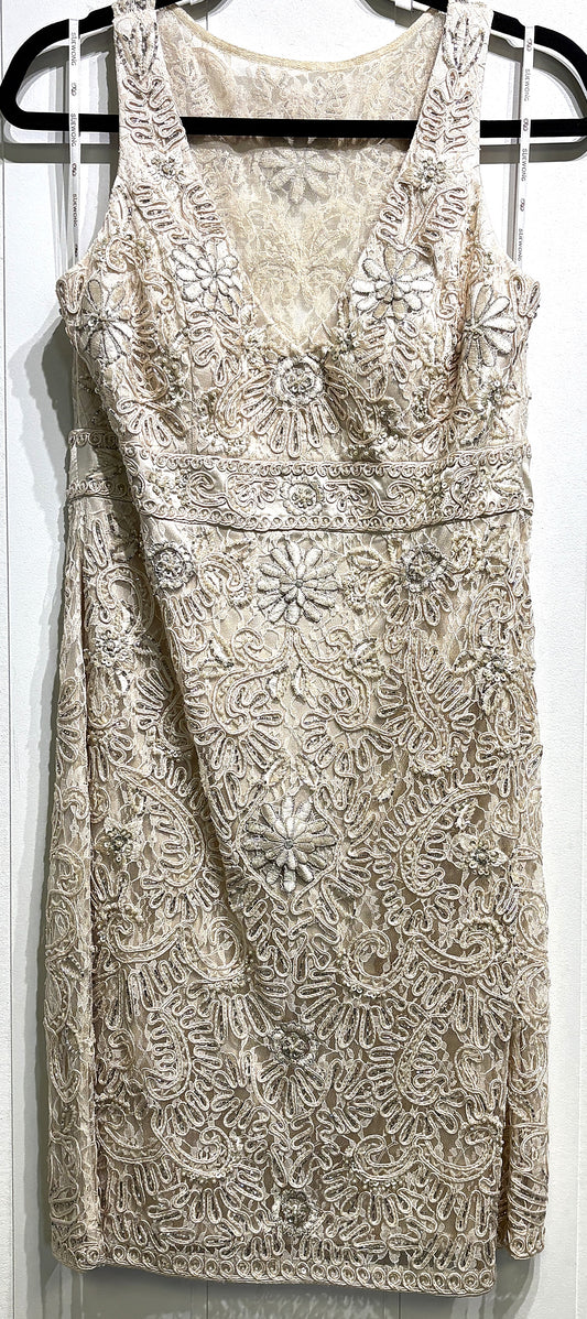 Sue Wong Embroidery Cocktail Dress