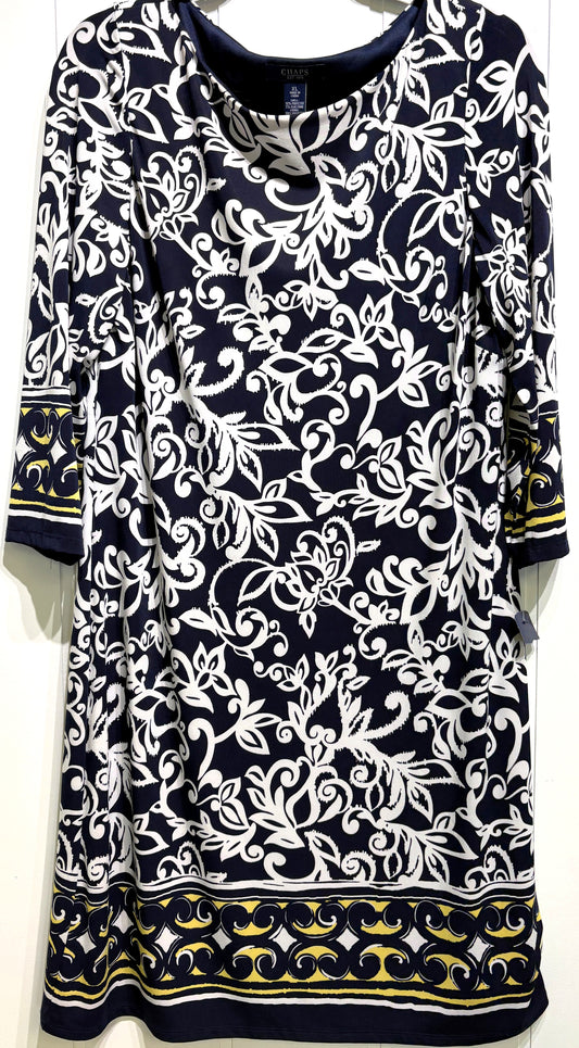 CHAPS Paisley Print Stretch Dress