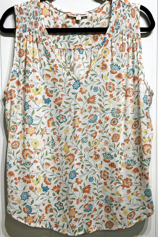 Rose & Thyme Floral Blouse