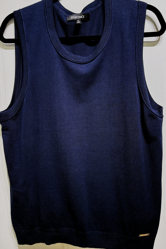 Ellen Tracy Sleeveless Sweater Vest