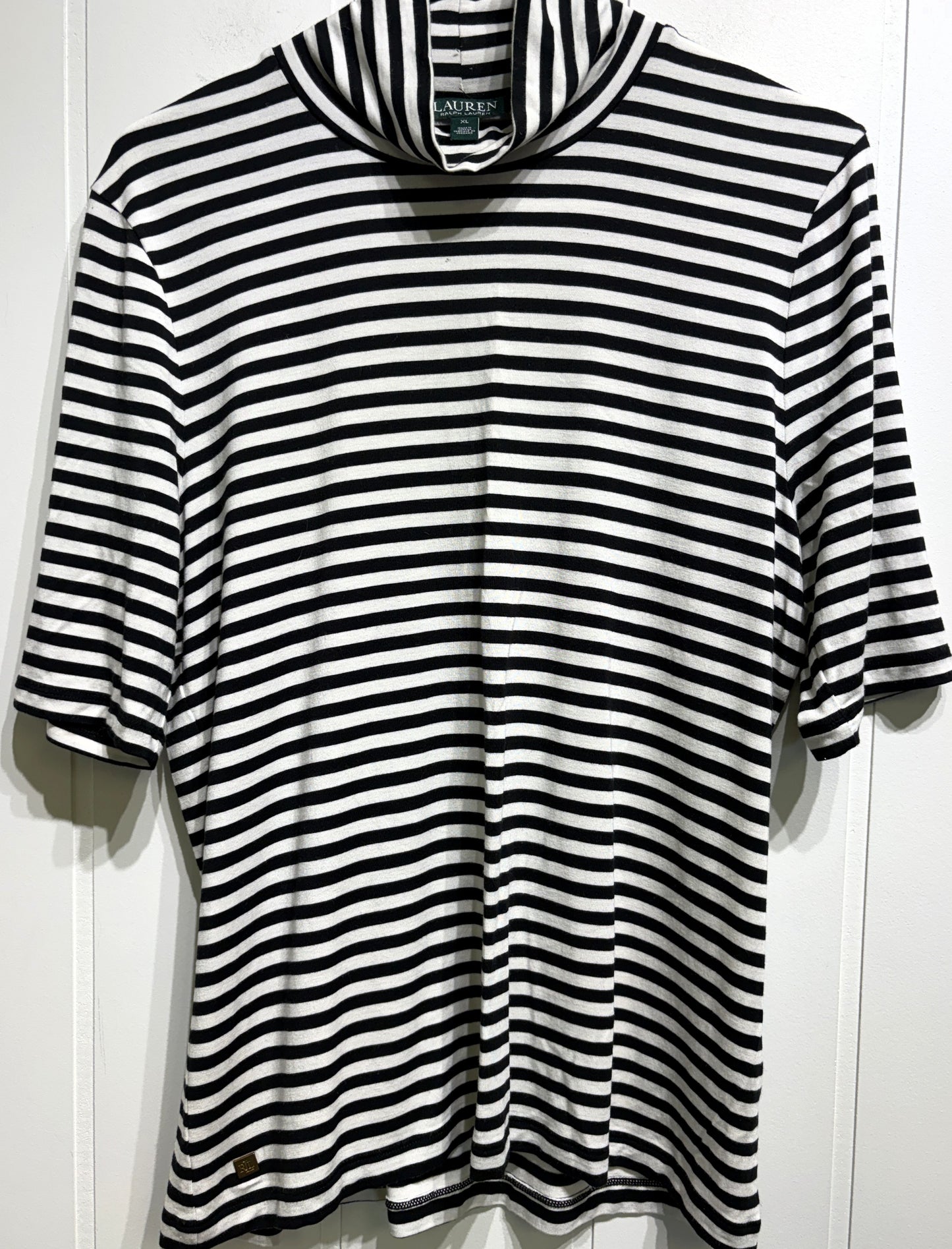 Ralph Lauren Striped Mockneck Tee