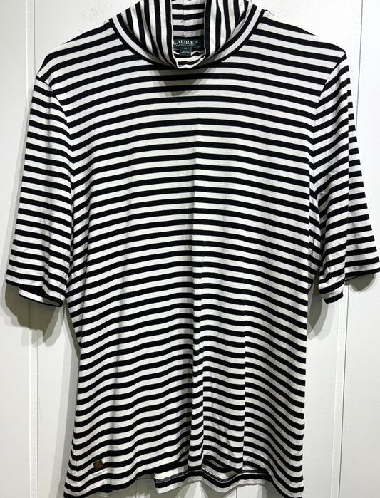 Ralph Lauren Striped Mockneck Tee