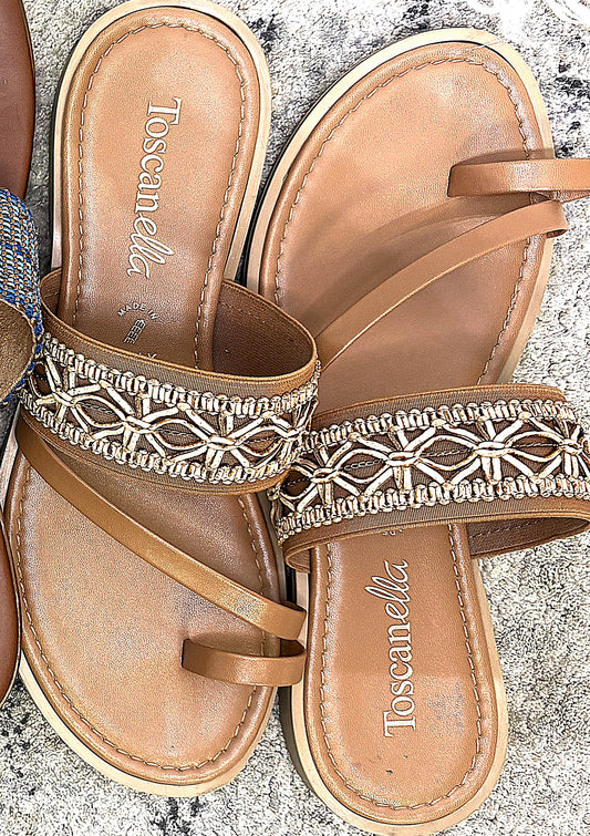 Toscanella Woven Band Sandal