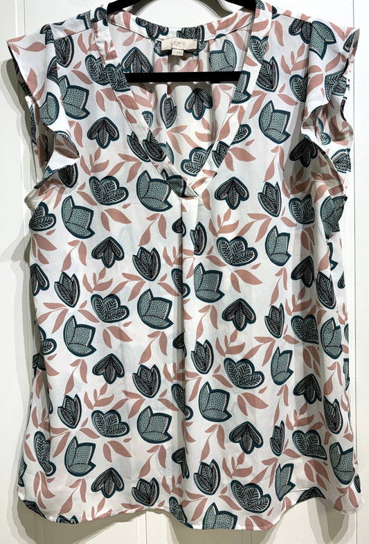 LOFT Flower Print Blouse